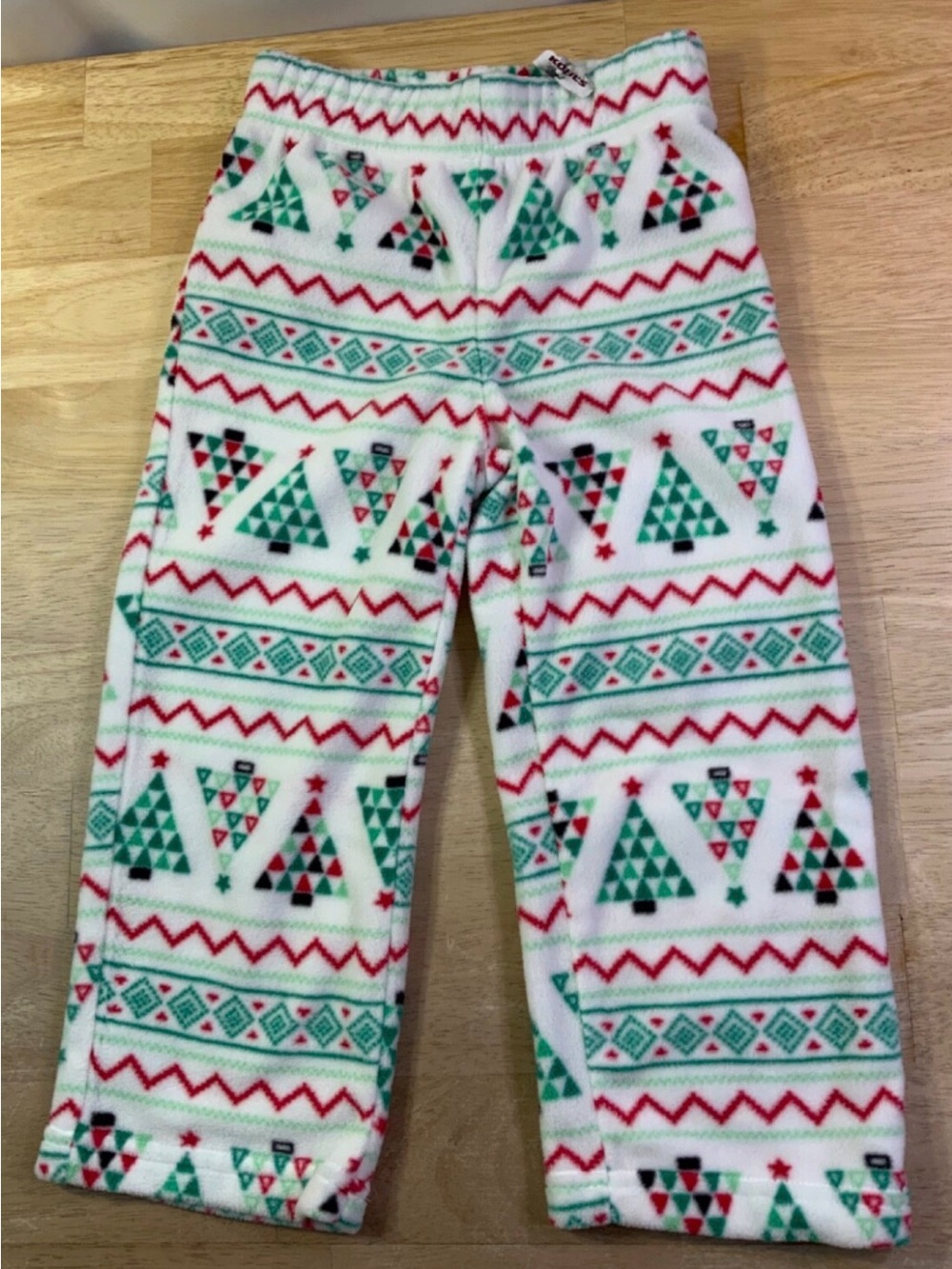 Kohl's Festive Patterned Kids Pajama Bottoms - Red, Green, White